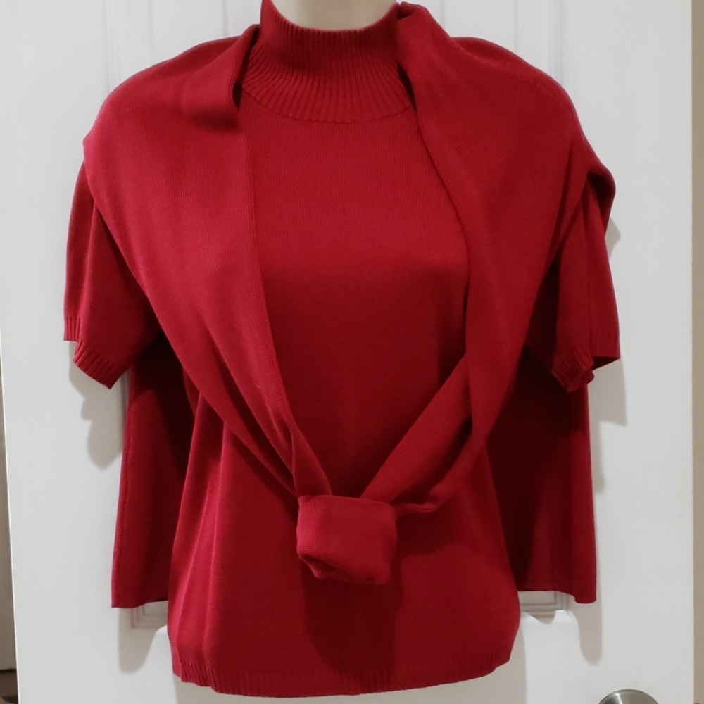 ❤100% Silk Barry Bricken Sweater Set